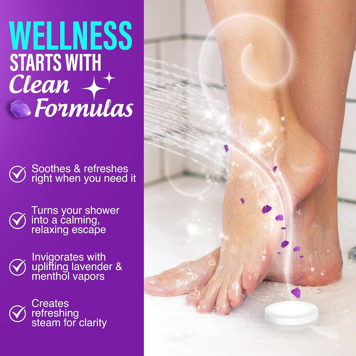 GuruNanda Lavender Vapor Shower Tablets