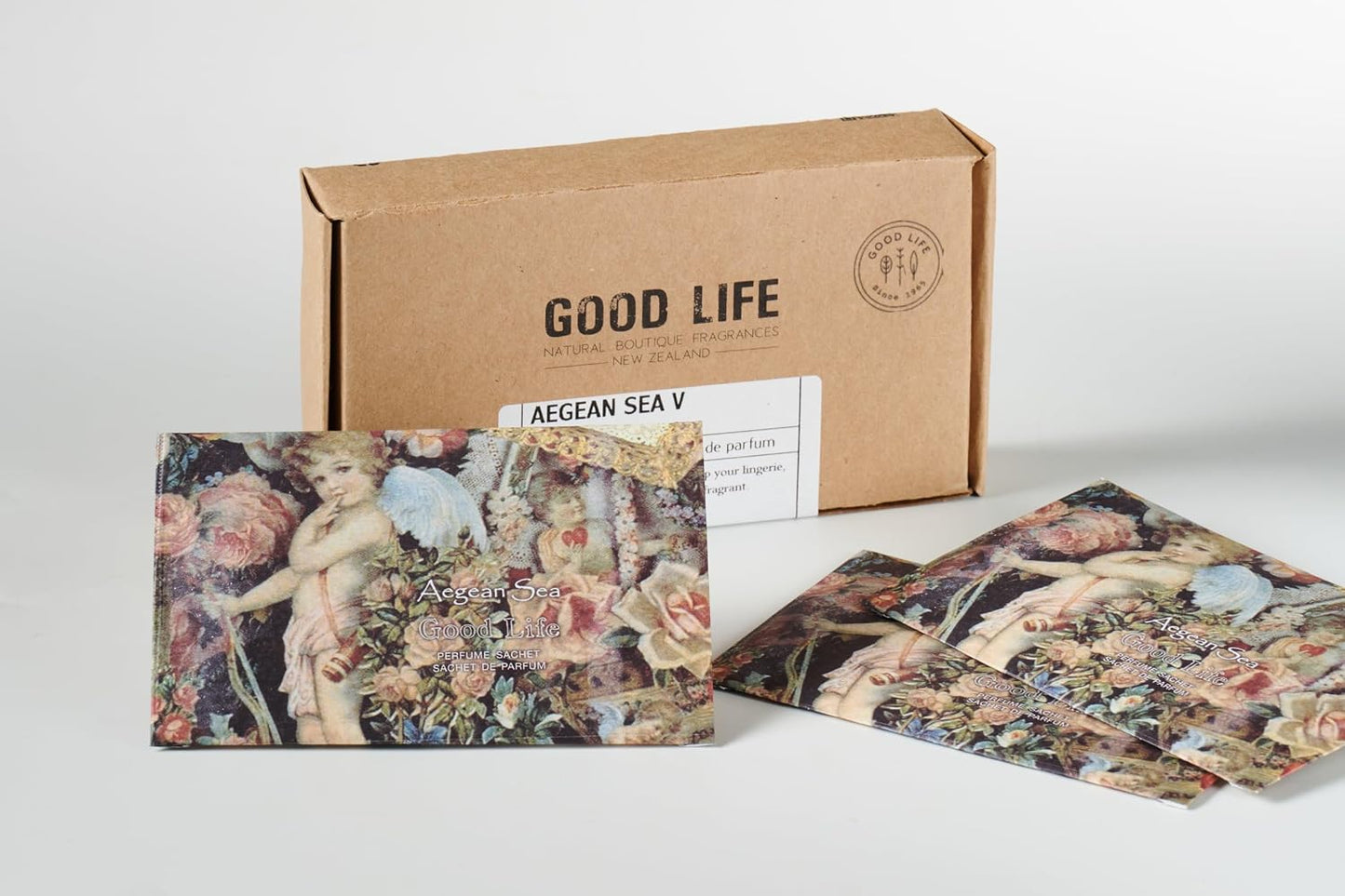 Good Life Aegean Sea Scented Sachets | Designed in New Zealand | 12 Sachets