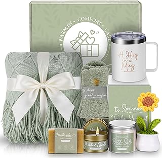 Get Well Gifts for Women After Surgery, Sending Sunshine Relaxing Gift Baskets for Mom Women Her Best Friend Wife Daughter Birthday Gifts Self Care Kit, Get Well Soon Spa Basket Care Package