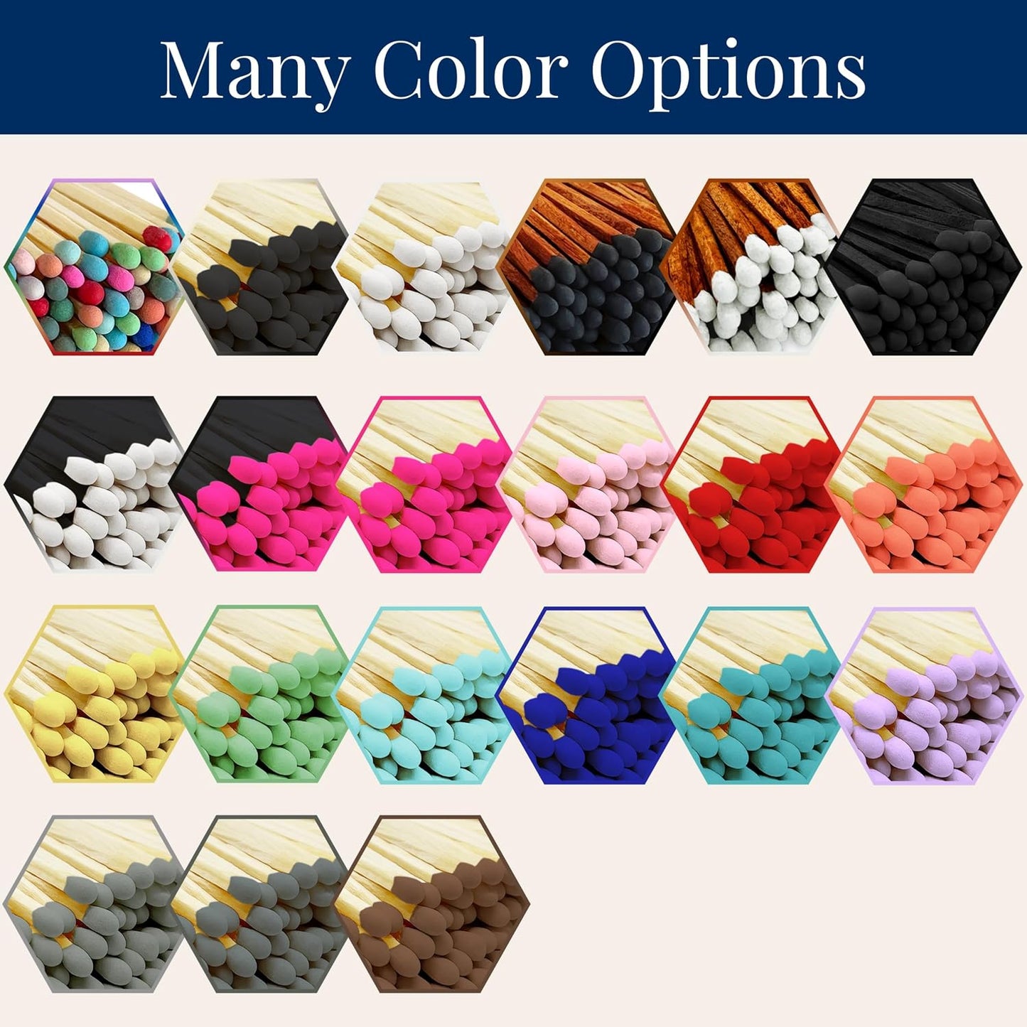 2" Espresso Matches in 3 Mini Cloche Jars + Striker Stickers Included | 100 Brown Stick Black Tip Decorative Matches with Glass Holders | Gifts, Home Decor, & Candle Accessories by Thankful Greetings