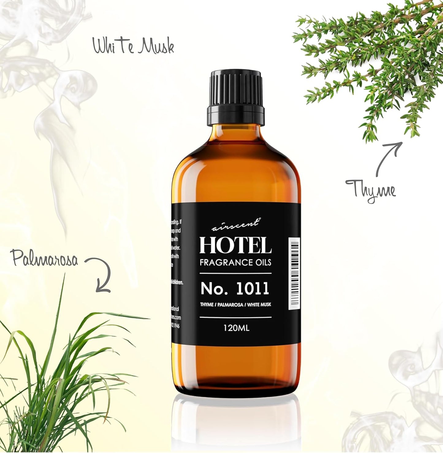 AirScent Hotel Diffuser Oil No. 1011 Inspired by The Beach Villas Hotel Scent - Premium Fragrance Oil for Ultrasonic and Waterless Diffusers and Crafting - 10 mL, .34 fl oz Glass Bottle