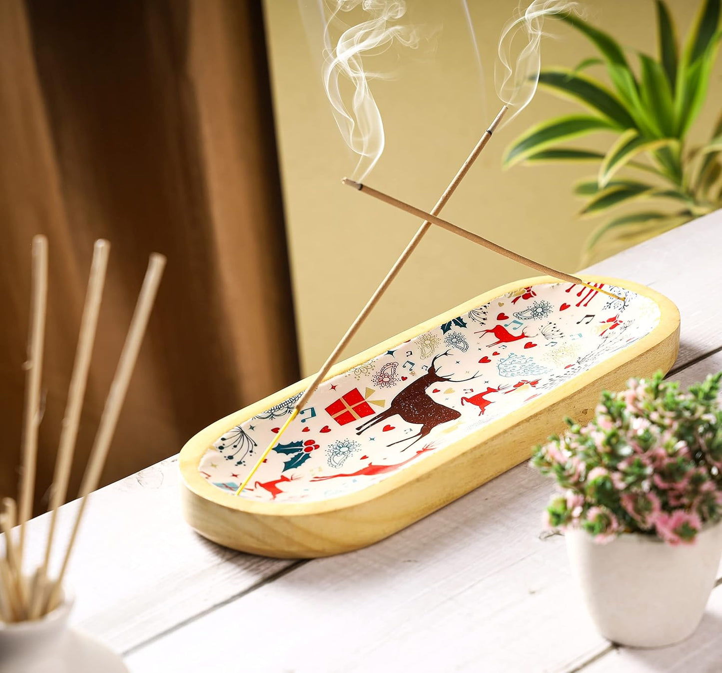 Bless-Frankincense-and-Myrrh 100%-Natural-Handmade-Hand-Dipped-Incense-Sticks Organic-Chemicals-Charcoal-Free Purification-Relaxation-Positivity-Yoga-Meditation Best-Woods-Scent (100 Sticks (5.25 OZ))