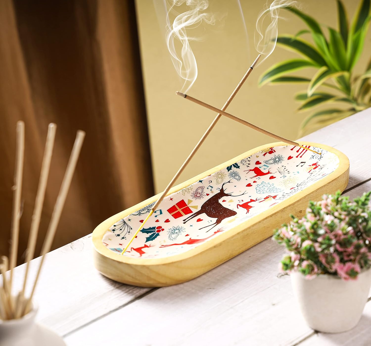 Bless-Sandalwood 100%-Natural-Handmade-Hand-Dipped-Incense-Sticks Organic-Chemicals-Charcoal-Free Purification-Relaxation-Positivity-Yoga-Meditation Best-Woods-Scent (100 Sticks (5.25 OZ))