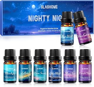 8 Pack Sleep Essential Oils for Diffuser for Home, Diffuser Oil for Humidifiers, Candle & Soap Making, Aromatherapy Oils Set for Calm Mind, Relaxation Gift for Women and Men