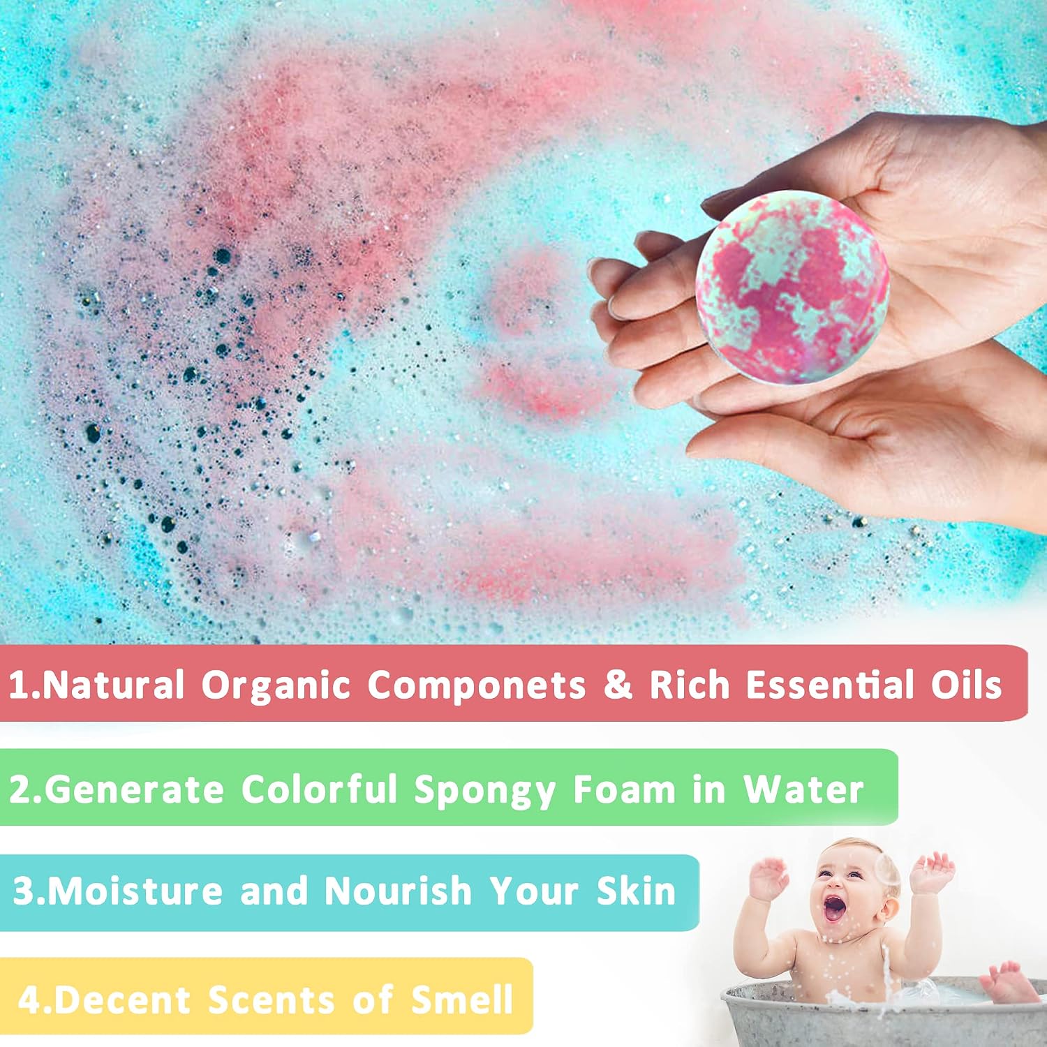Unicorn Bath Bombs for Kids with Surprise Inside 3 4 5 6 7 8+ Year Old Girl Birthday Gifts for Kids Girls, Kids Bath Bombs with Toys Inside Birthday Gifts Unicorn Gifts for Kids Girls