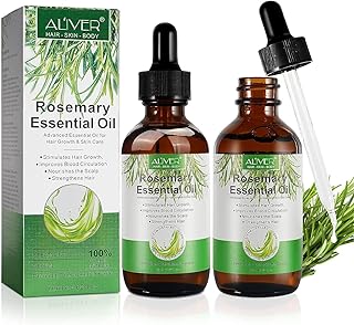 Pure Natural Rosemary Essential Oils - 2 pack, Hair Growth Scalp Oil for Dry Damaged Hair(2.02 Fl Oz)
