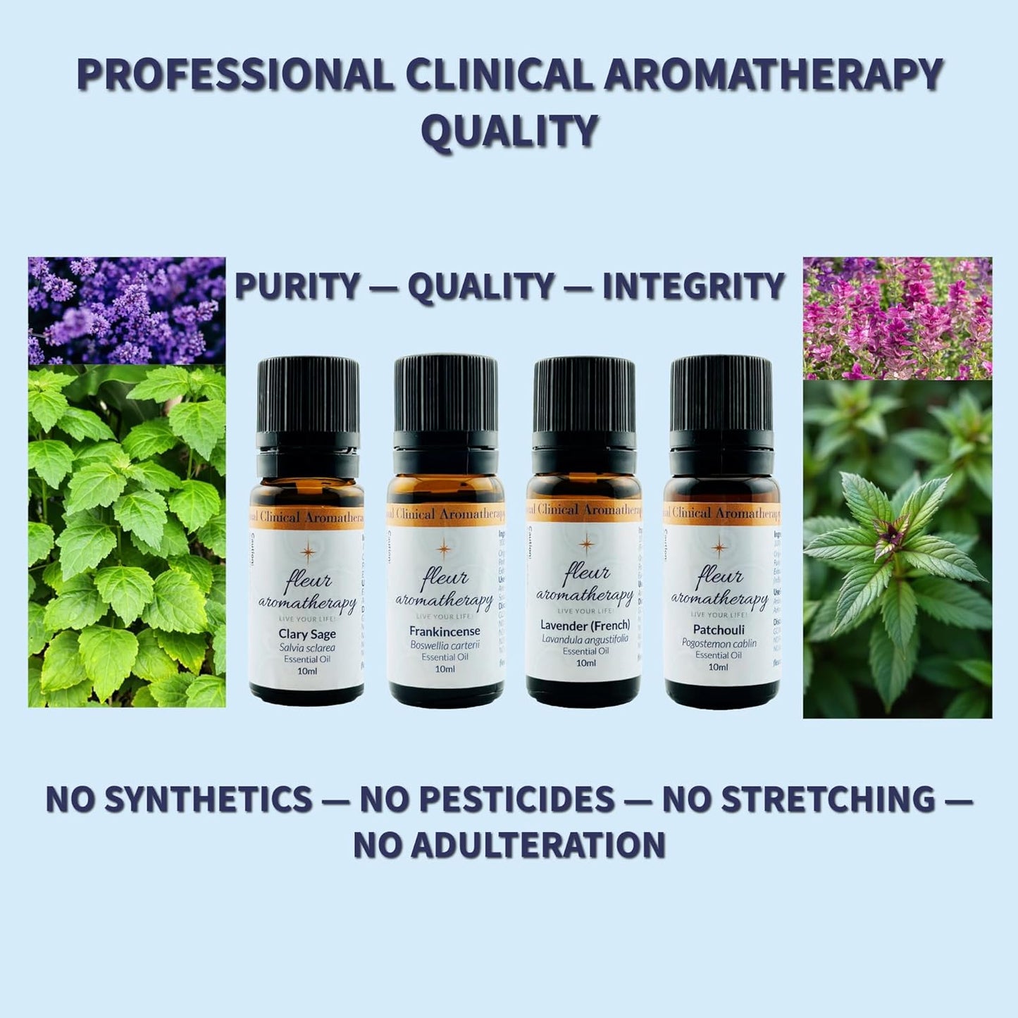 Eucalyptus Essential Oil 10ml – 100% Pure Eucalyptus globulus – Steam Distilled – GC/MS Tested – Clarifying & Fresh Aroma – Professional Clinical Aromatherapy Quality – Fleur Aromatherapy