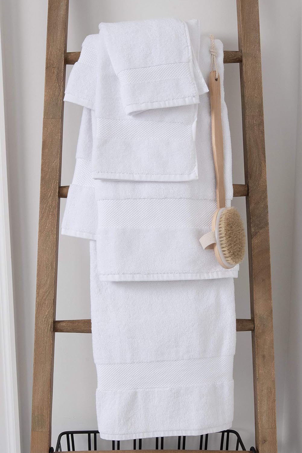 COTTON CRAFT Hotel Spa Luxury Bath Sheet - 2 Pack - Oversized Extra Large 40 x 80 - Heavyweight 700 GSM 2 Ply Ringspun Cotton - Soft Absorbent Everyday Use Home Bath Easy Care Towel Set - White