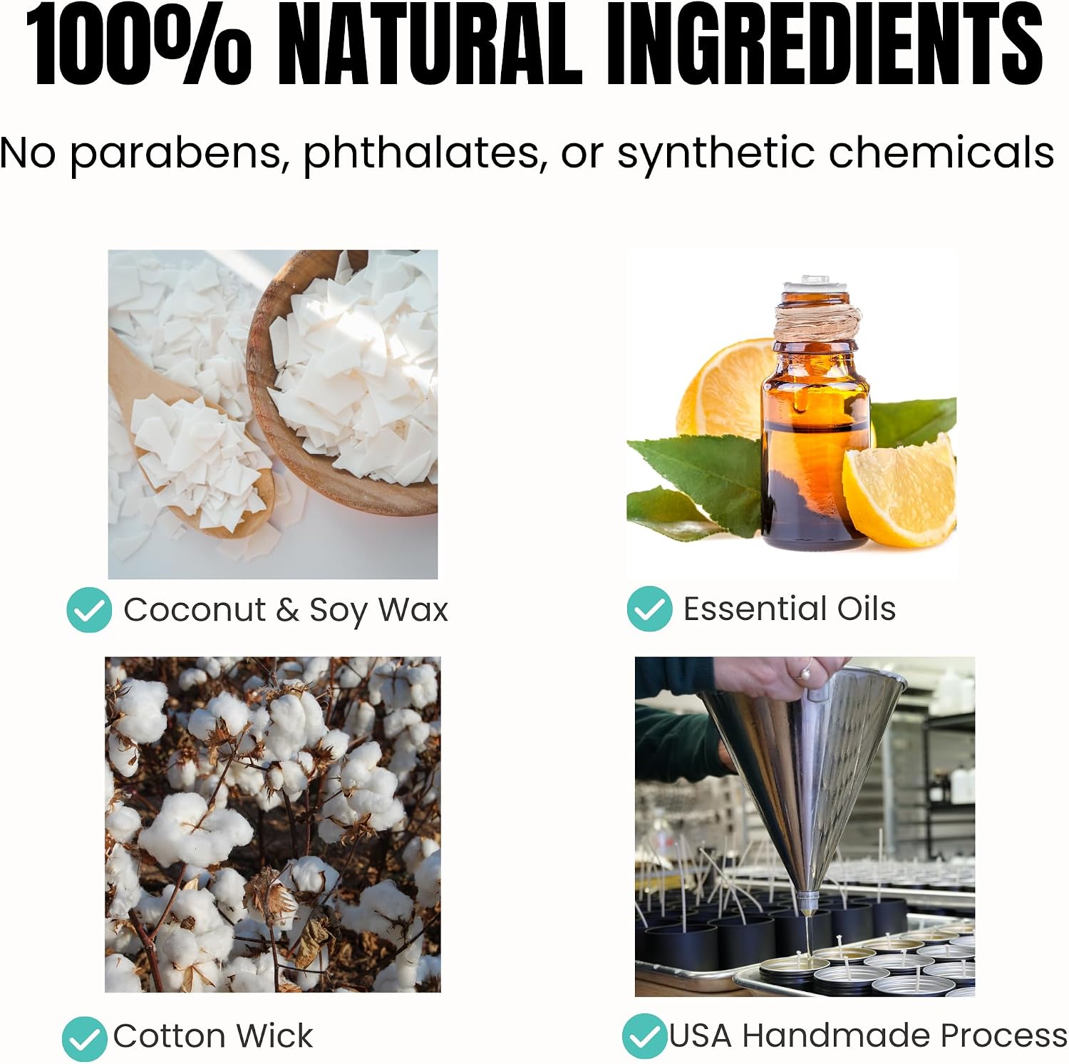 GO Candles Energy Large Scented Candle for Men & Women | Uplifting Citrus & Spice | 100% Natural Non-Toxic | Coconut Soy Wax with Essential Oils | Hand-Poured in USA | Long Lasting Aromatherapy Gift