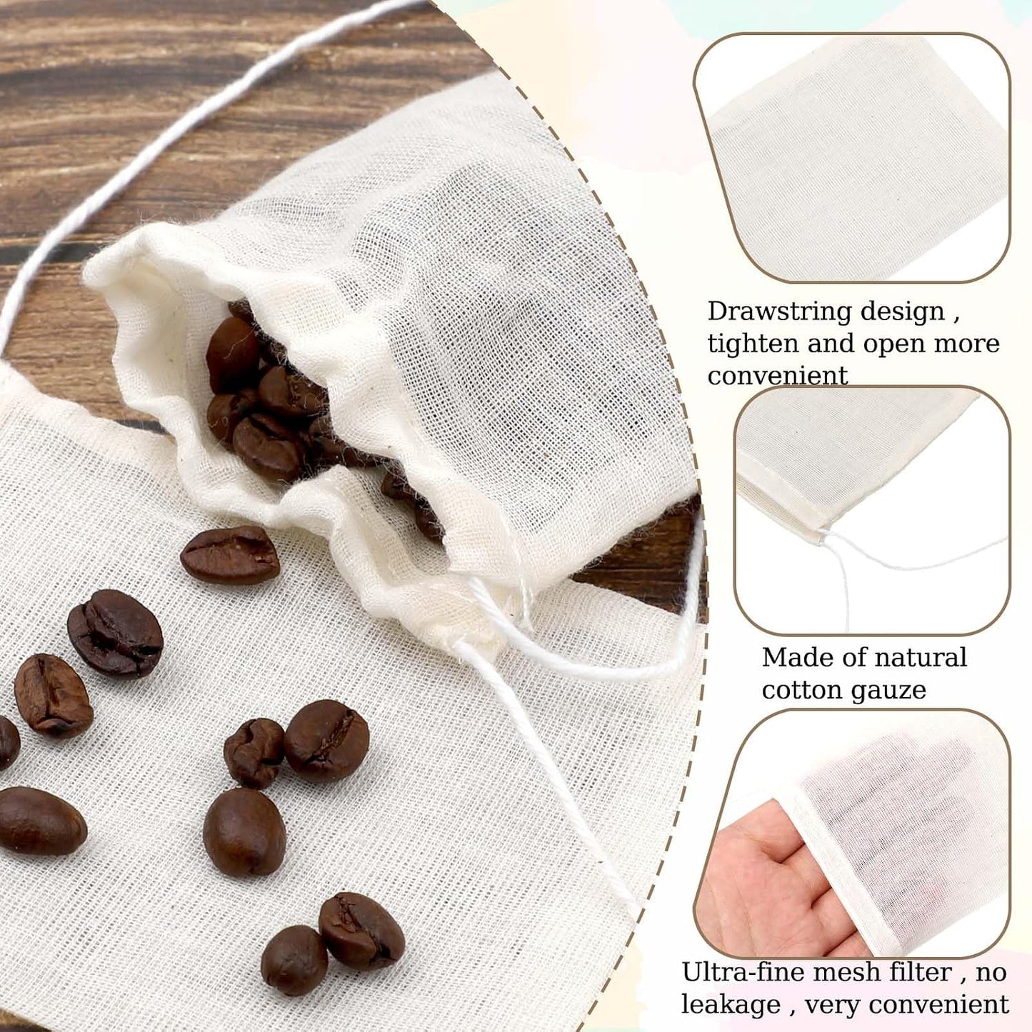 Yolev 30Pcs Sachet Bags Empty Small Drawstring Bags Small Organza Bag Mini Drawstring Pouch Mesh Jewelry Scent Bag Lavender Sachets for Drawers and Closets