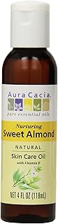 Aura Cacia, Sweet Almond Oil, 4 oz liquid