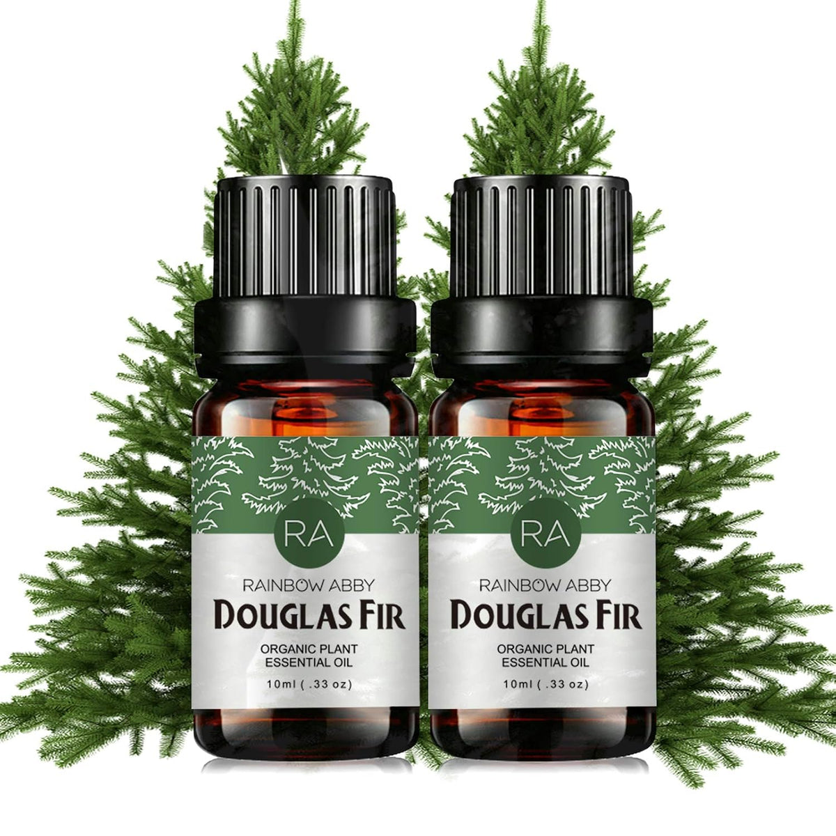 2-Pack Douglas Fir Essential Oil 100% Pure Oganic Plant Natrual Douglas Fir Oil for Diffuser Message Hair - 2X10ML