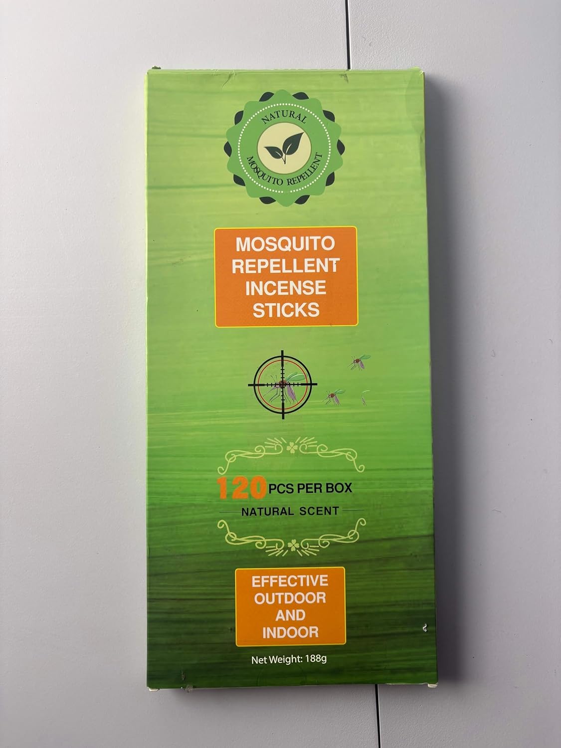 120 Pcs Citronella Oil Mosquito Incense Sticks, Natural Mosquito Repellent Outdoor Patio Plant-Based Bug Repellent for Patio Camping Essentials Fishing Backyard Travel Mosquito Control