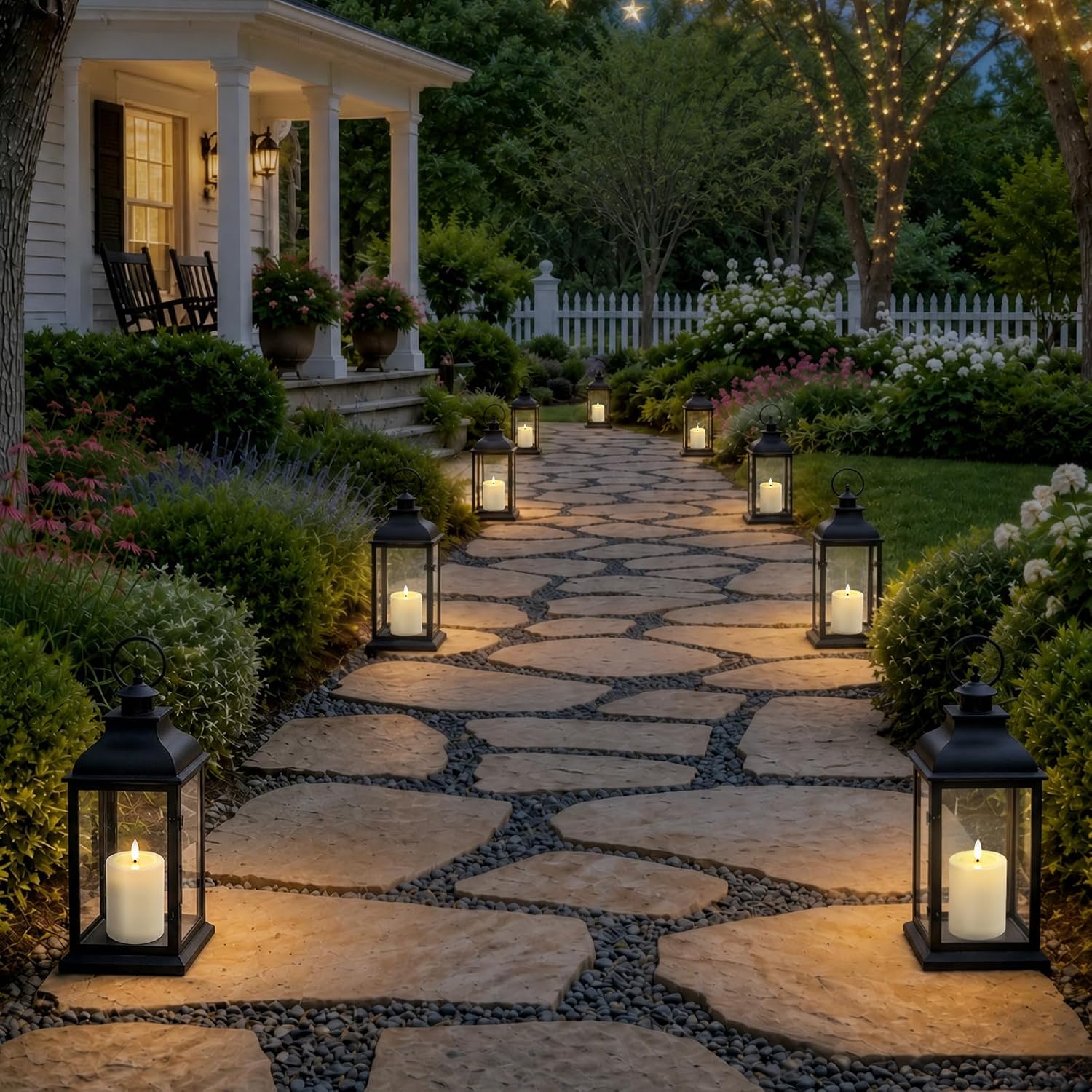 Outdoor Waterproof Flameless Candles with Remote and Timer, 2 Pack Battery Operated LED Flickering Pillar Candles, Fake Plastic Candles with Wax Effect for Lanterns, Indoor(Ivory, 3" x5" 5")