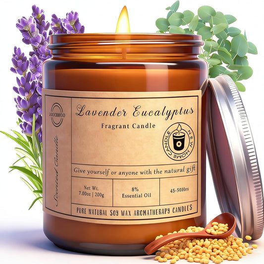 Lavender Eucalyptus Scented Candles