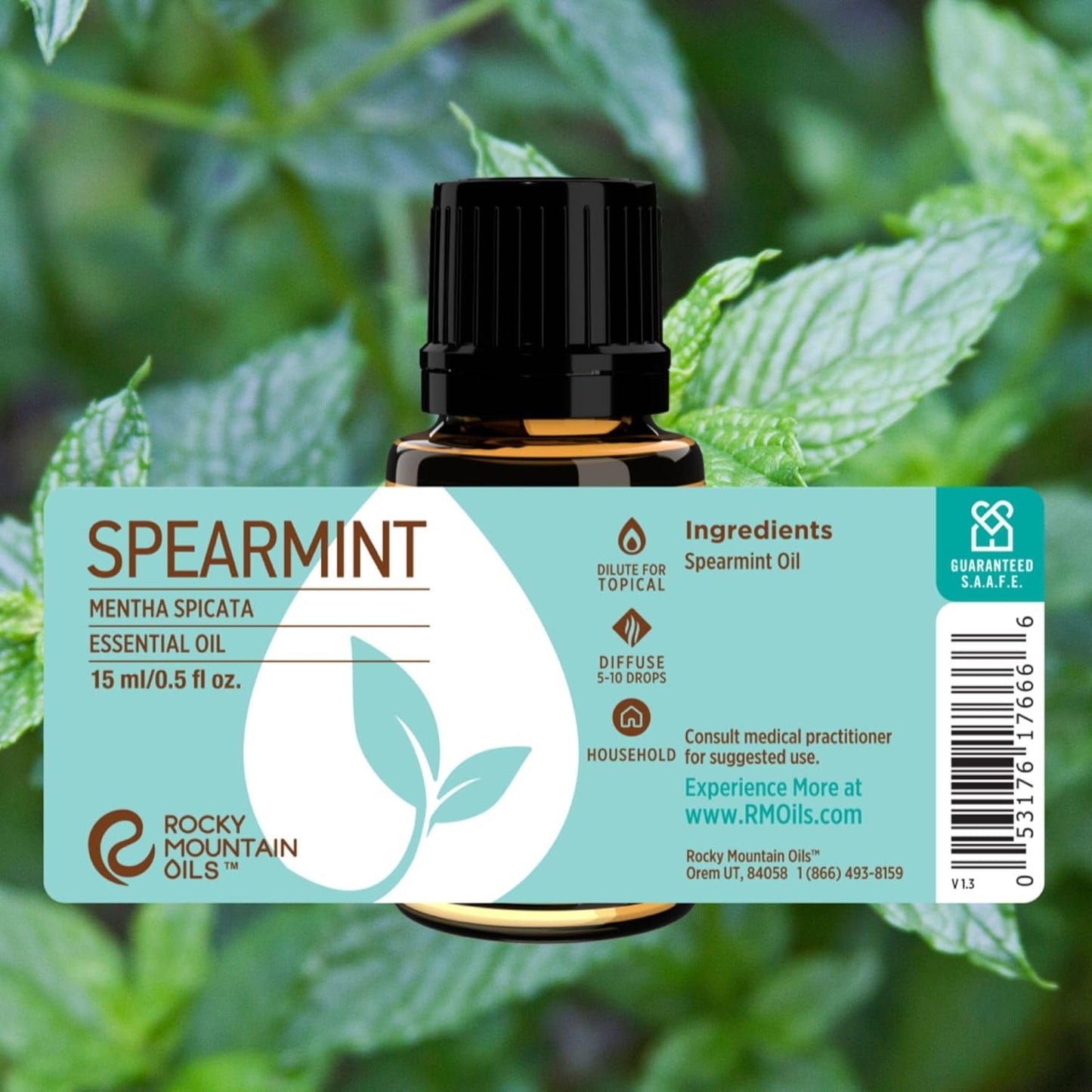 Rocky Mountain Oils - Spearmint - 15 ml - Natural Essential Oil