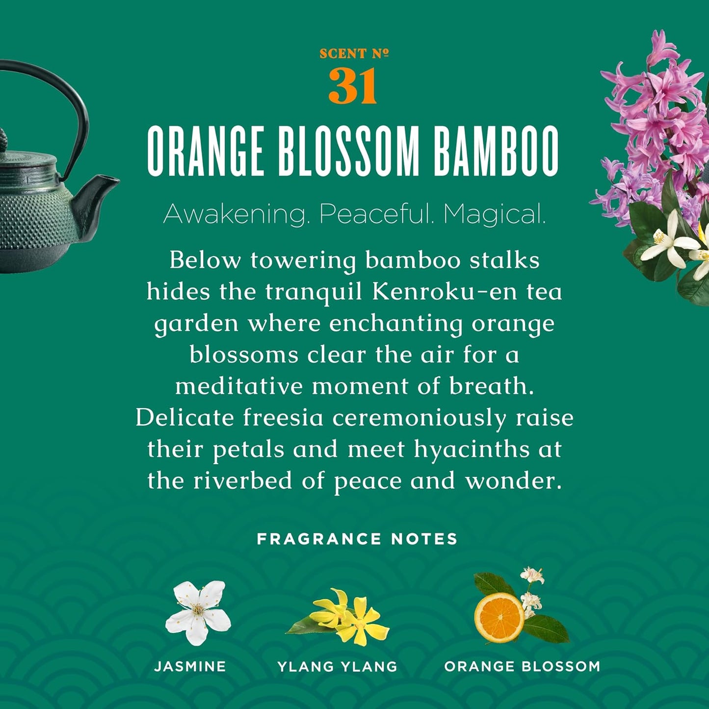 Caldrea Linen and Room Spray Air Freshener, Made with Orange Peel and Ylang Ylang flower Essential Oils, Plant-Derived and Other Thoughtfully Chosen Ingredients, Orange Blossom Bamboo scent,16 oz