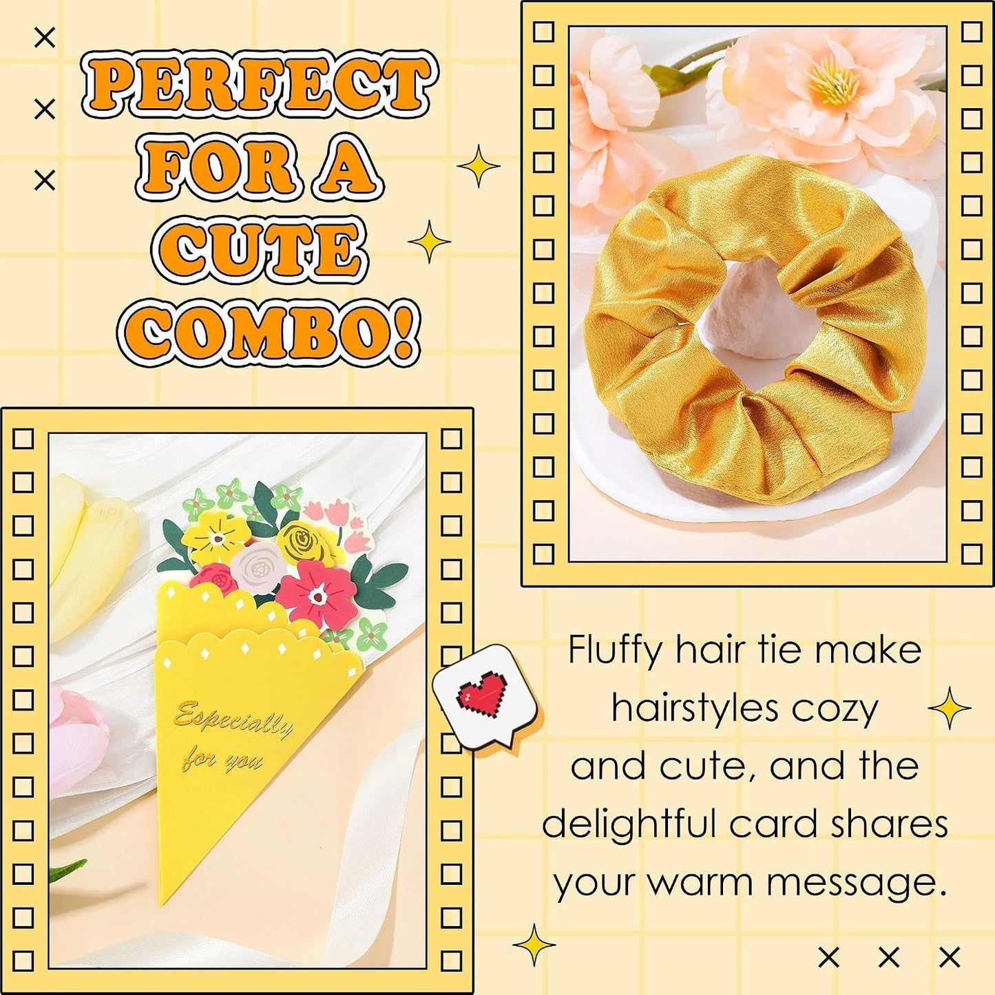 Gift Baskets for Women Unique Birthday Gifts for Women self care cheer up gifts set pick me up gift box for Woman teen girls best friend Sister Ladies Friendship Her - Inspirational Yellow Present