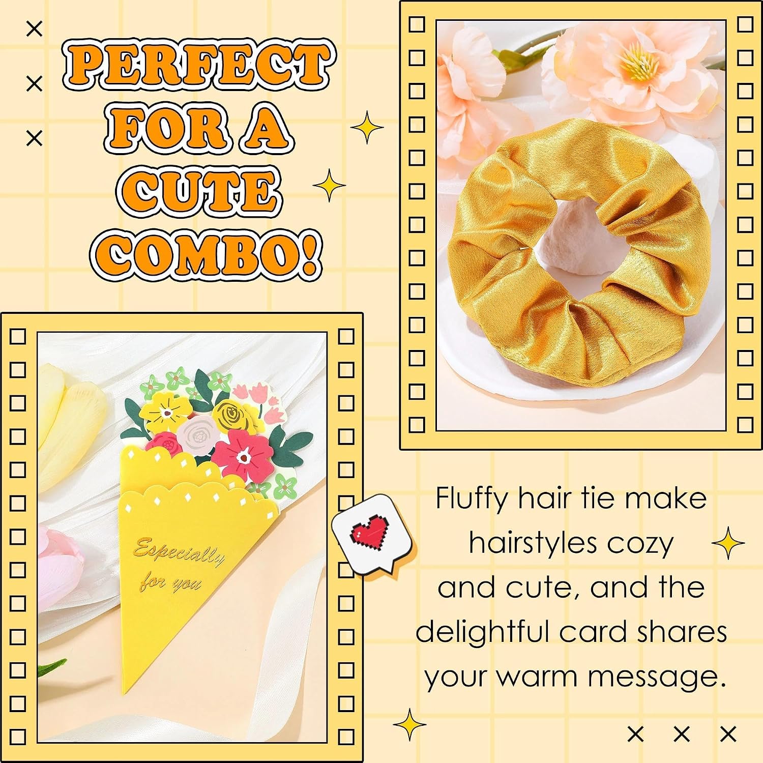 Gift Baskets for Women Unique Birthday Gifts for Women self care cheer up gifts set pick me up gift box for Woman teen girls best friend Sister Ladies Friendship Her - Inspirational Yellow Present