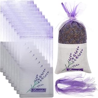 30 Pcs Lavender Sachet Bags Empty: Mesh Bags Drawstring, Mesh Bags for Potpourri Organza Bags Lavender Sachets for Drawers and Closets