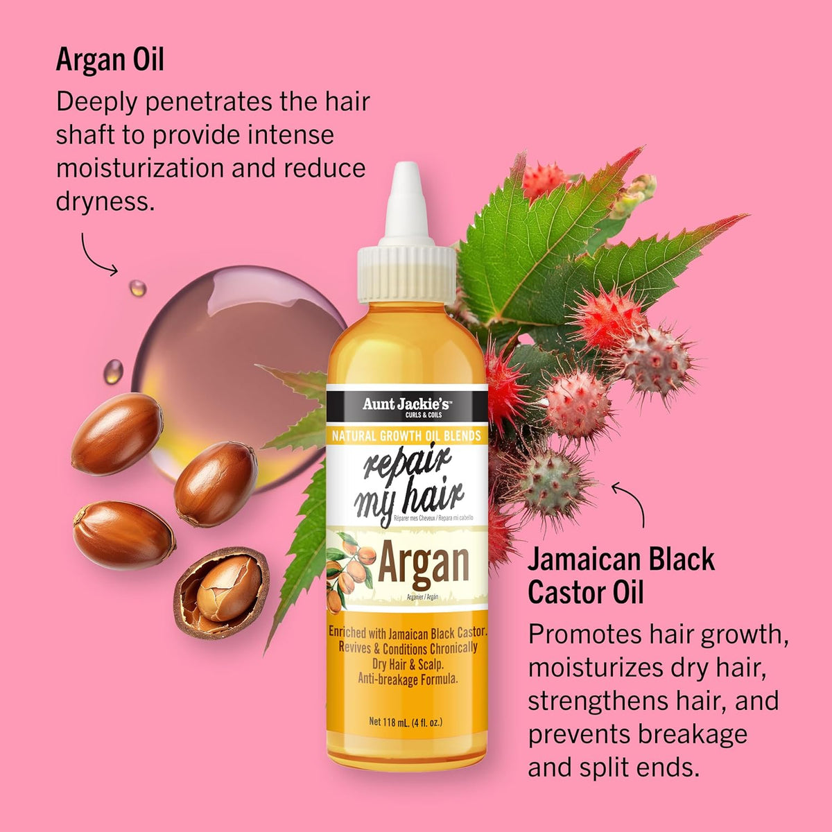 Aunt Jackie's Natural Growth Oil Blends Repair My Hair - Argan
