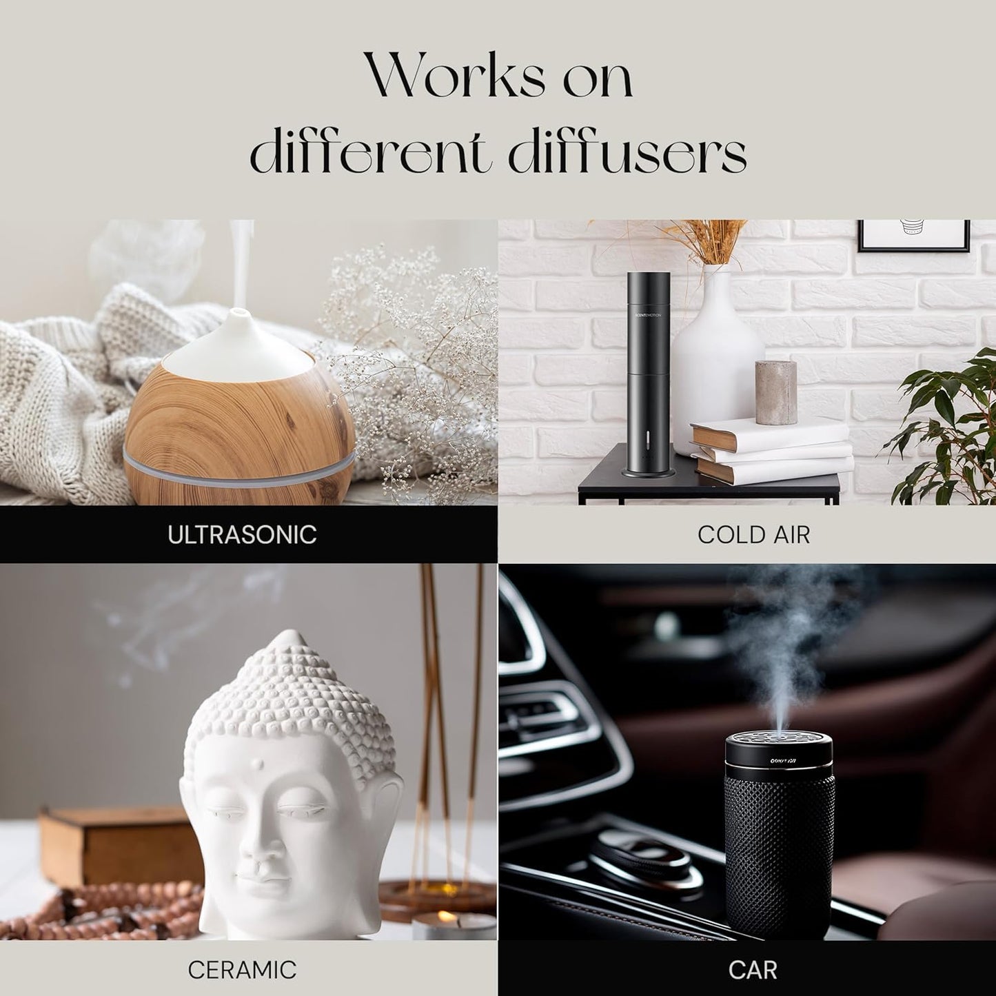 My Way Diffuser Oil Inspired by The 1 Miami Beach Scent, Scent Diffuser Oil with Notes of Cardamom, Leather, Lemon & Iris, Aromatherapy Fragrance, Essential Oil Blend | 120ml, 4.05 fl oz