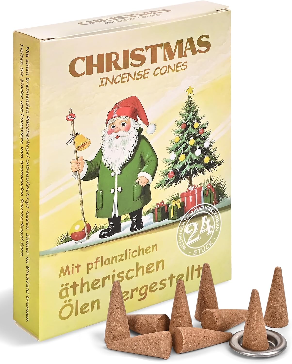 Christmas Incense Cones 96 pcs - Balsam Fir Create a Warm Cozy Holiday Atmosphere with Festive Aromas