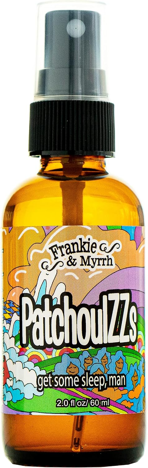 Frankie & Myrrh PatchoulZZs | Patchouli & Lavender Body Spray/Linen/Room Spray | 2 Fl. Oz. Freshwater Mist