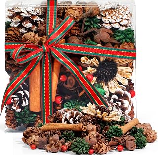 STRN Potpourri Bowl Filler, Winter Wreath Scented Dried Flower Bags, Home Decoration, Mixed Scents Dried Flower Bowl Vase Filler for Winter Home, SPA, Store, Living Room