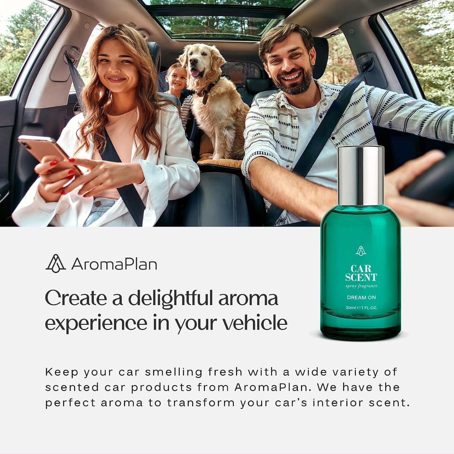 AromaPlan Natural Room Spray & Car Fragrance Kit, My Way-Concentrated, Non-Toxic, Odor Eliminator & Long Lasting- Room Spray Air Freshener- Home, Car, Linen- 5 Star Hotel Scent Fragrance (100&30 ml)