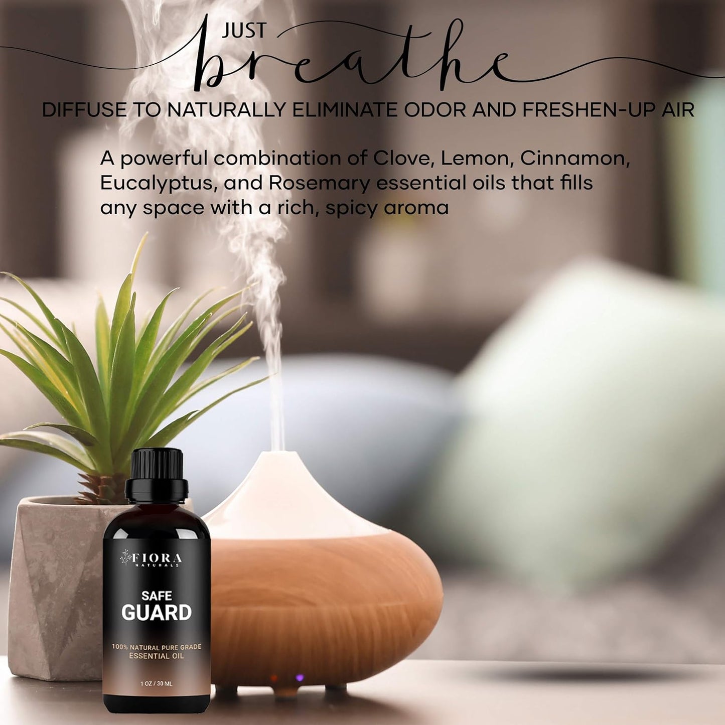 Immunity Essential Oil Blend for Health Shield Aromatherapy with Clove Cinnamon Lemon Rosemar & Eucalyptus Essential Oil - 100% Pure Eucalyptus Oil for Diffuser