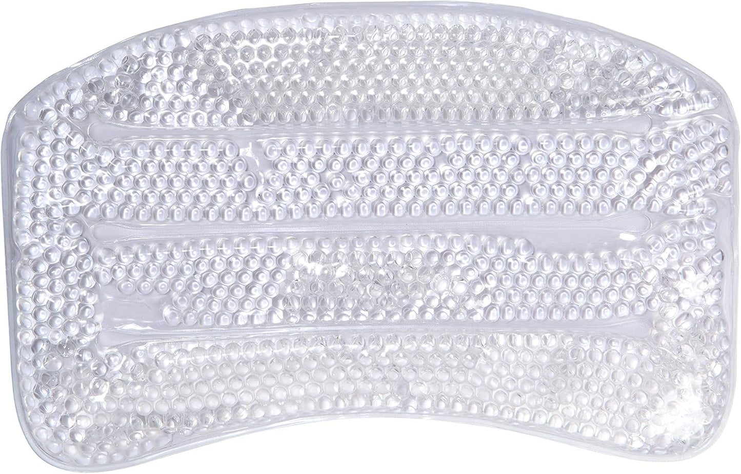 Bath Bliss Luxury Cooling Gel Beaded Bath Tub Pillow | Suction Cup Backing | Bathtub Experience | Suction Cup Backing | White