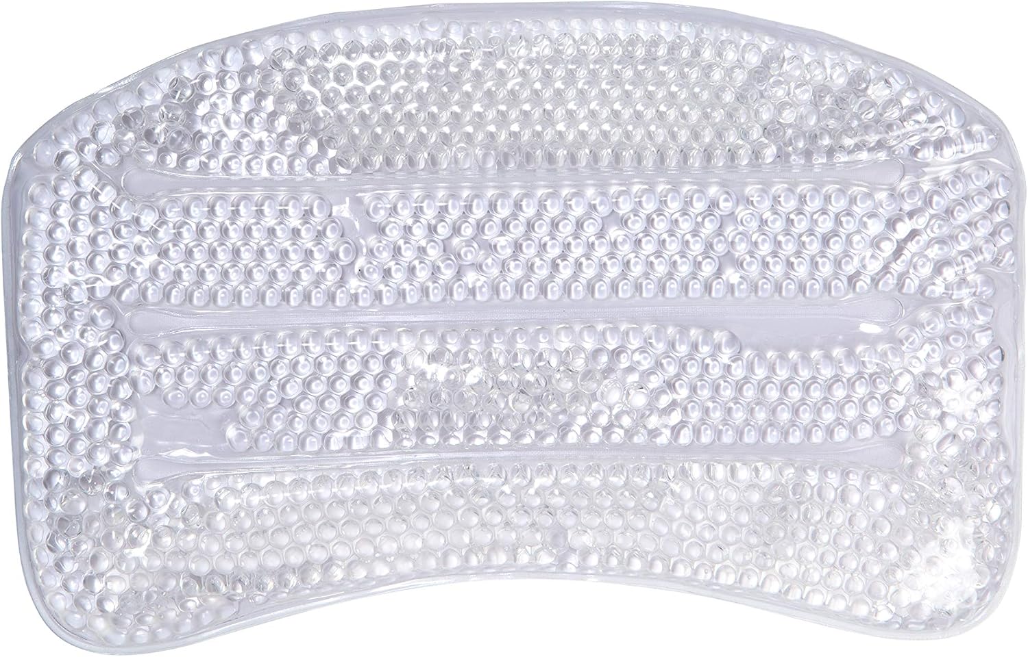Bath Bliss Luxury Cooling Gel Beaded Bath Tub Pillow | Suction Cup Backing | Bathtub Experience | Suction Cup Backing | White