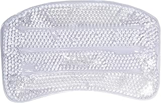 Bath Bliss Luxury Cooling Gel Beaded Bath Tub Pillow | Suction Cup Backing | Bathtub Experience | Suction Cup Backing | White