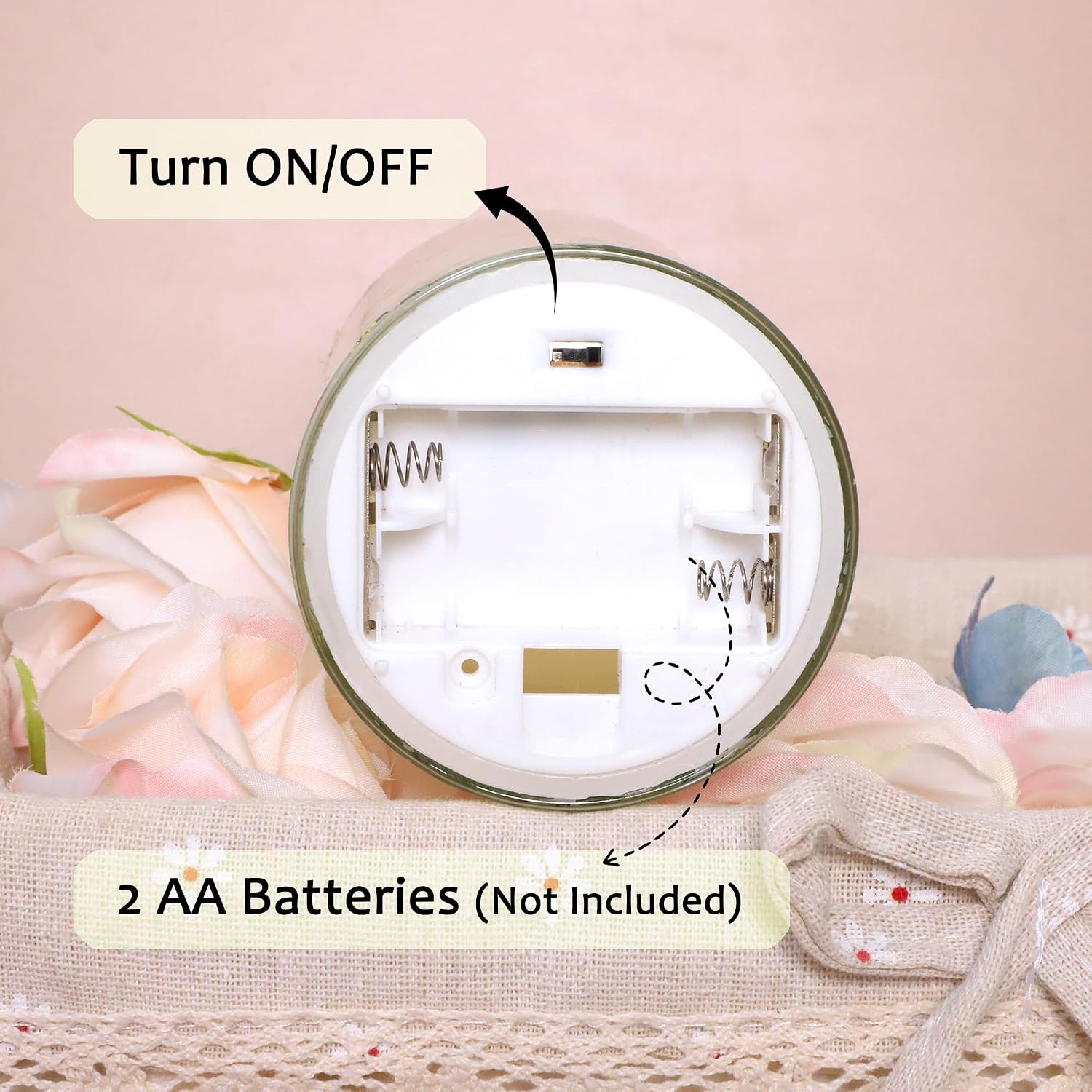 Flameless Candles with Remote Control, Flickering LED Glass Candles, Battery-Operated with Timer and Adjustable Brightness, Floral Branch Design for Home Decor and Wedding, Set of 3
