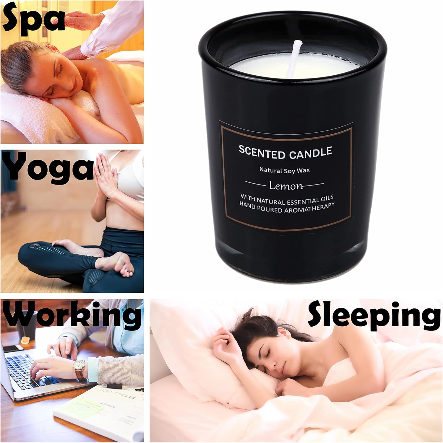 12 Pack Scented Candles Gift Set 2.5oz Strong Fragrance Aromatherapy Jar Candle Set Soy Wax Decorative Candles for Home Scented Candles Best Gifts for Women.