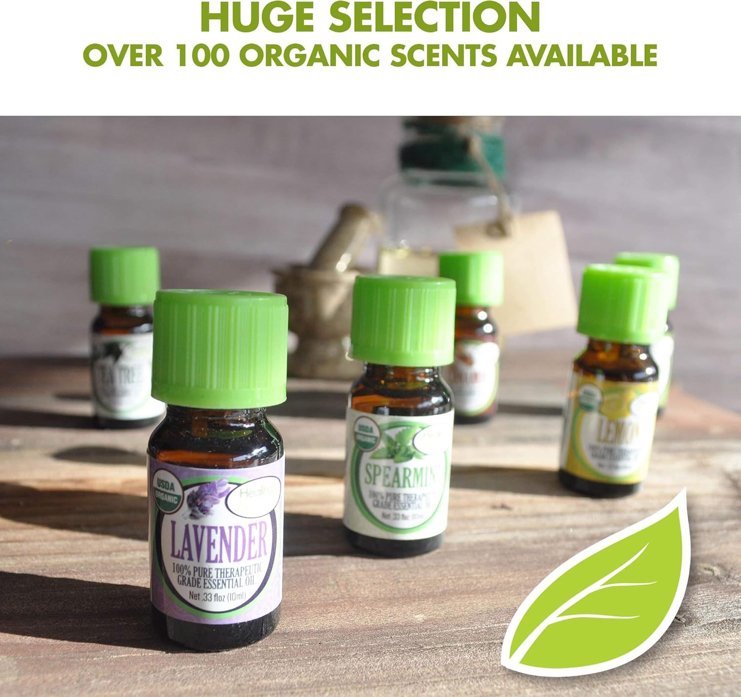 Healing Solutions Tea Tree Essential Oil 0.33 oz (10ml) – Organic, Undiluted, Pure Tea Tree Essential Oil for Skin, Face - Therapeutic Grade