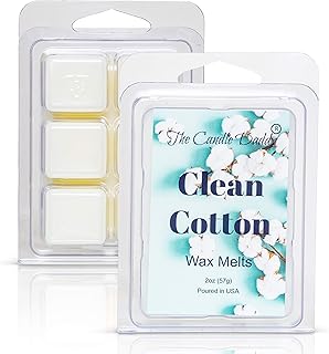 Clean Cotton- Fresh, Calming Cotton Scented Melt- Maximum Scent Wax Cubes/Melts- 1 Pack -2 Ounces- 6 Cubes Gift for Women, Men, BFF, Friend, Wife, Mom, Birthday, Sister, Daughter, Long Lasting