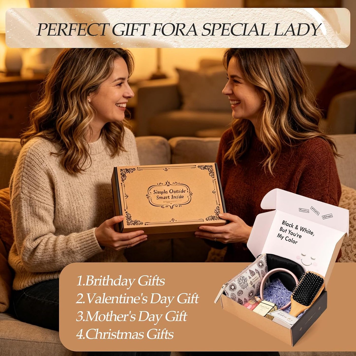 Gifts for Women (Mom, Wife, Grandma, Sister, Friend), 7-Piece Gift Set, Perfect for Christmas, Birthdays, Valentine’s Day & Appreciation Gifts