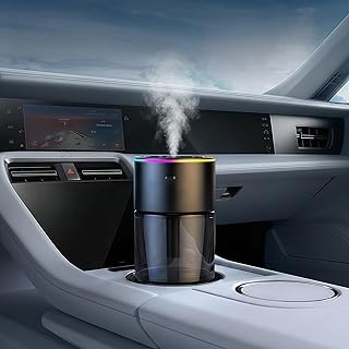 Smart Car Air Freshener Diffuser with Star Projector & Mood Lights - 160ml Large Capacity, 3 Modes, Automatic Mode, 500mAh Long-Lasting Battery, Cologne Scent for Car & Home
