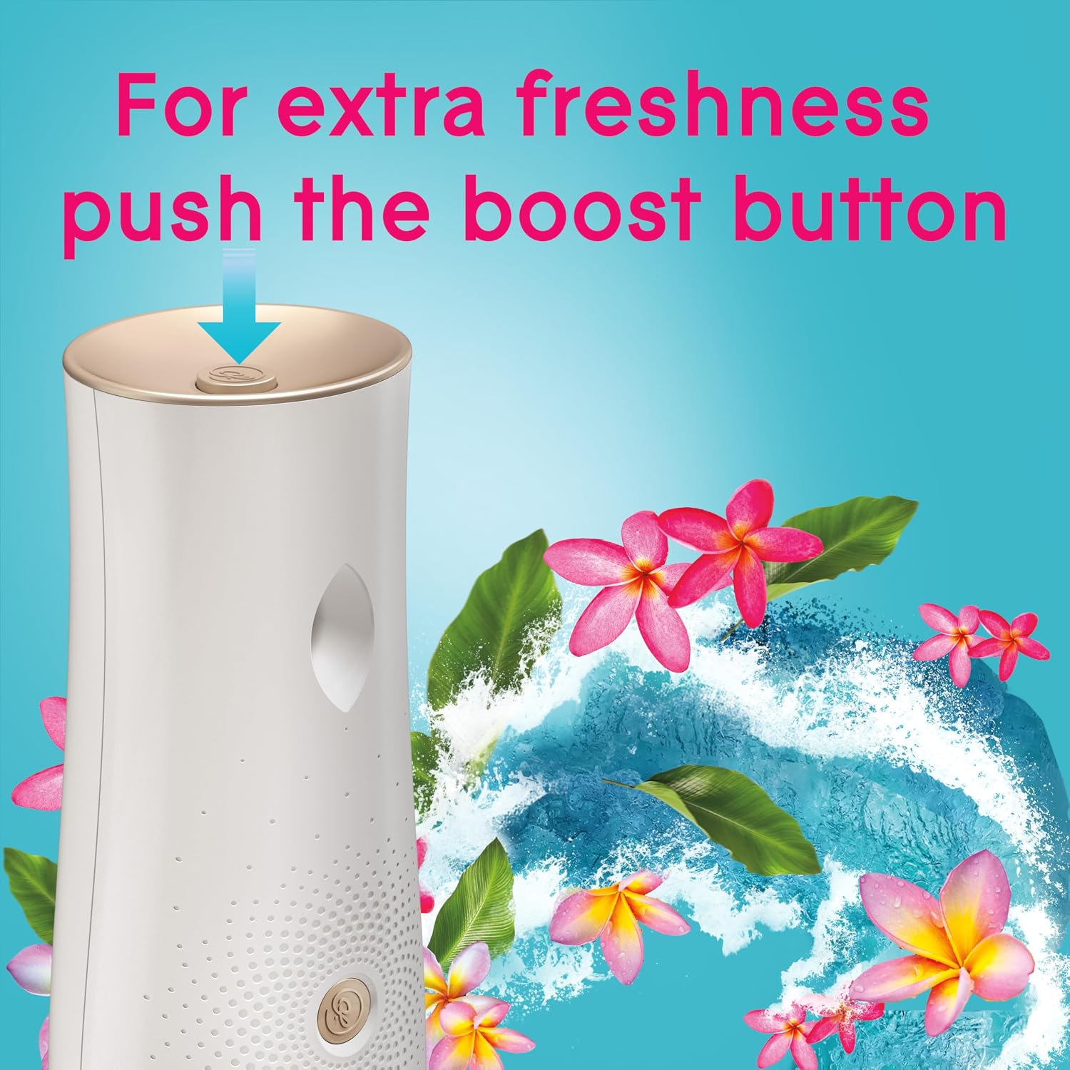 Glade Automatic Spray Refill, Air Freshener for Home and Bathroom, Aqua Waves, 6.2 Oz, 3 Count