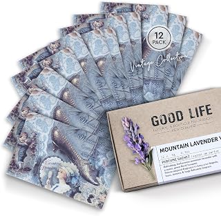 Good Life Mountain Lavender Scented Sachets | Designed in New Zealand | 12 Sachets