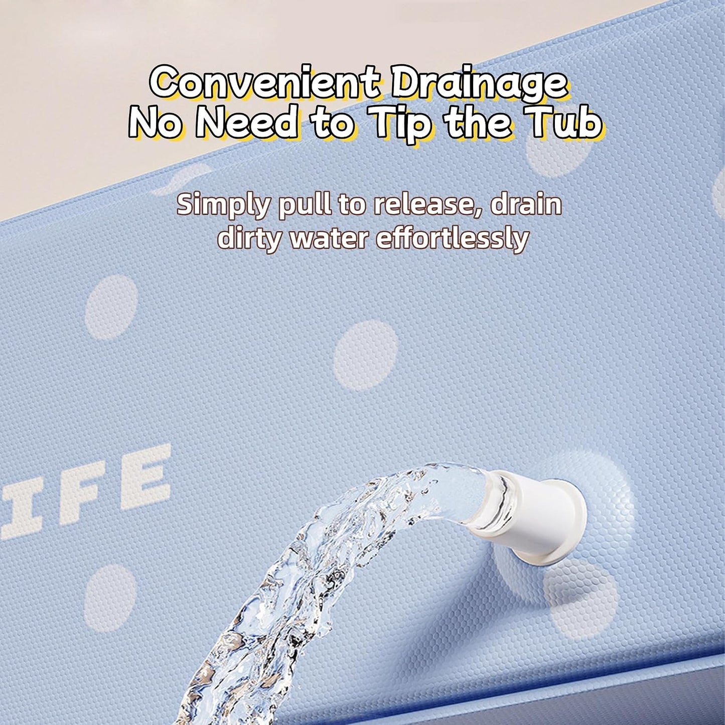 Foldable Bathtub30" Foldable Collapsible tub Portable Bathtub for Bathroom Folding SPA Tub for Shower Stall, Ideal for Small Spaces - Effortless Folding Tub (Blue)