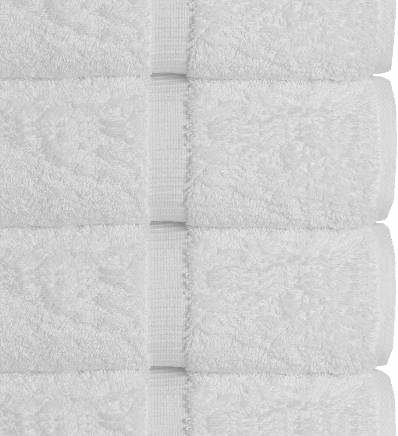 Chakir Turkish Linens 4 Piece Bath Towel Set, 100% Cotton Luxury Turkish Towels for Bathroom, Soft Absorbent Bath Towels, 27 x 54 Inches, White