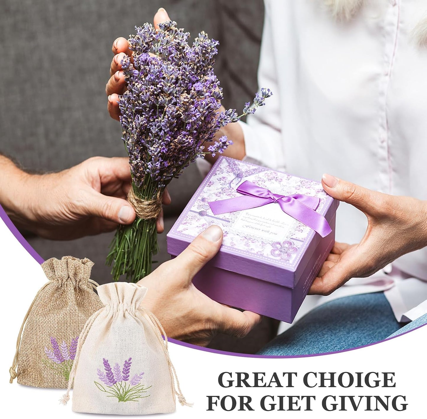 12 PCS Lavender Bags, Sachet Empty Bags Small Jute Bag with Drawstring Cotton Linen Pouch for Filling Spice Jewellery Wedding