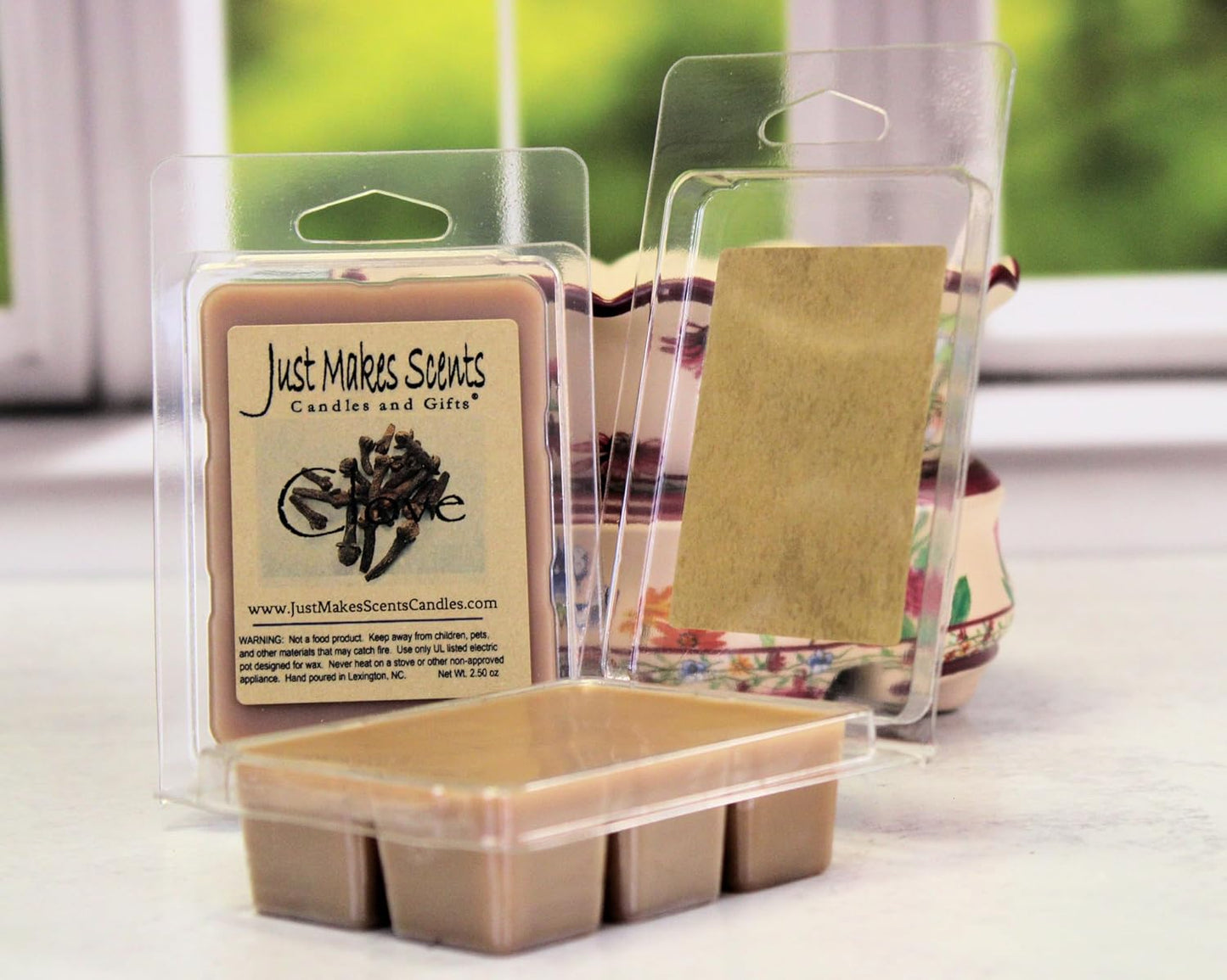 2 Pack - Clove Scented Wax Melts by Just Makes Scents
