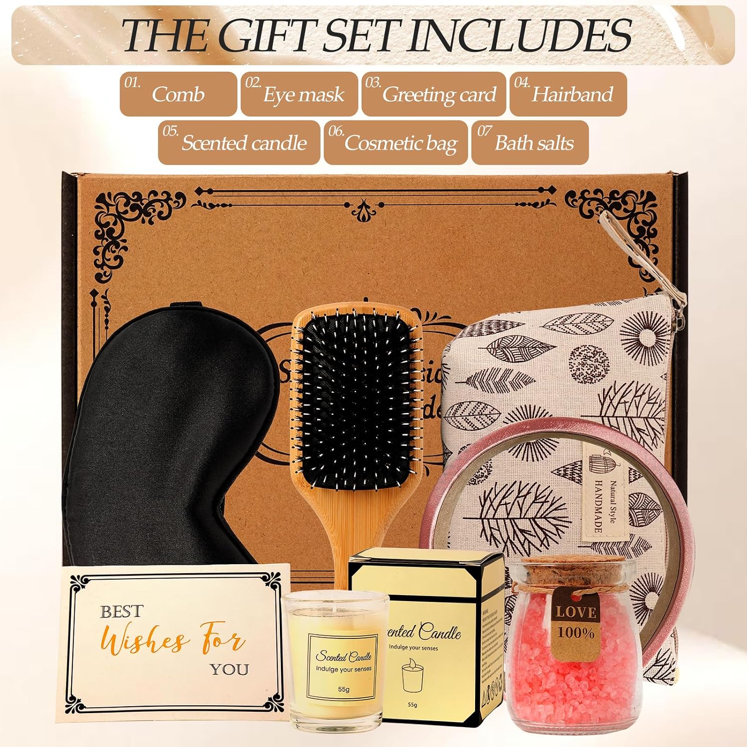 Gifts for Women (Mom, Wife, Grandma, Sister, Friend), 7-Piece Gift Set, Perfect for Christmas, Birthdays, Valentine’s Day & Appreciation Gifts