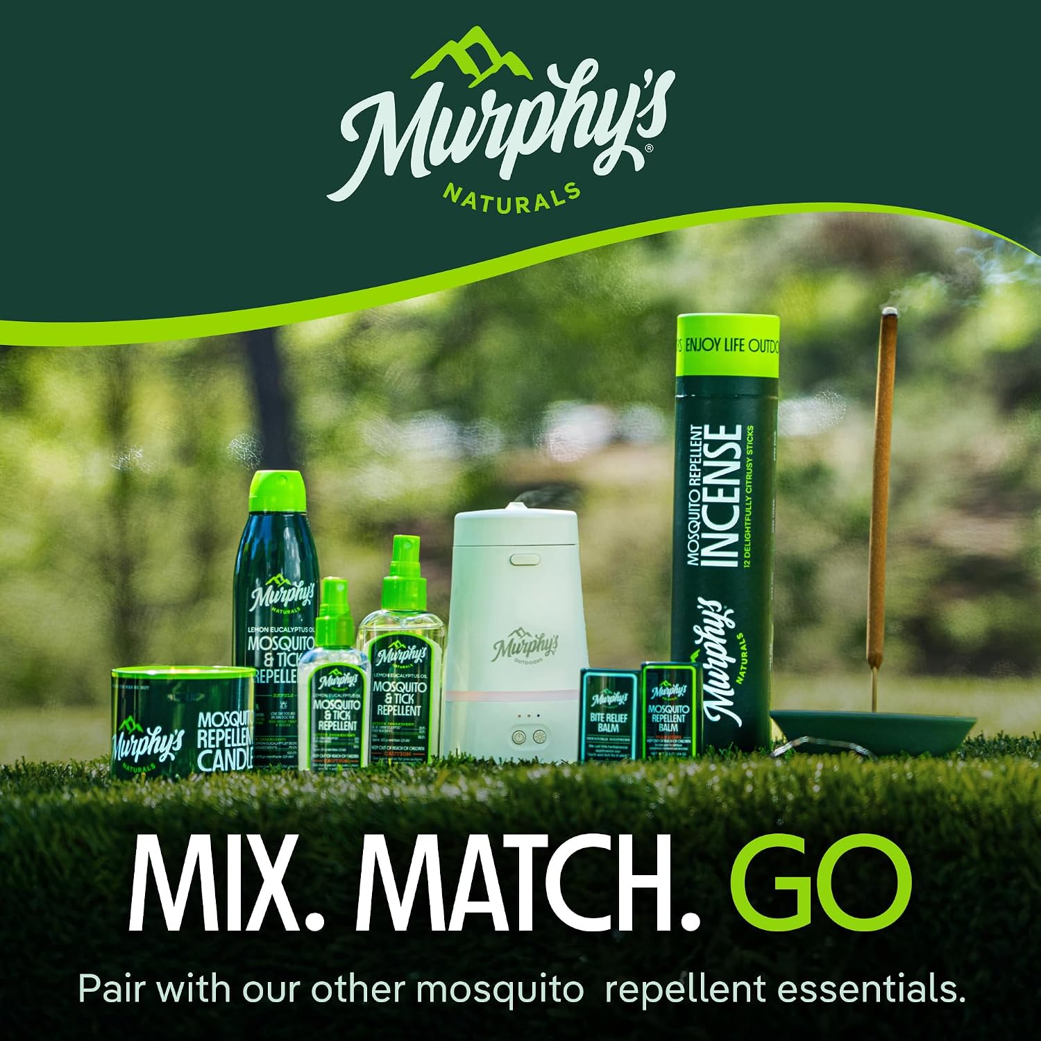 Murphy’s Naturals Mosquito Repellent Incense Sticks, Insect Repellent with Citronella for Outdoors, 2.5+ Hours of Burn Time per Stick, 0.33 oz, 24 Count