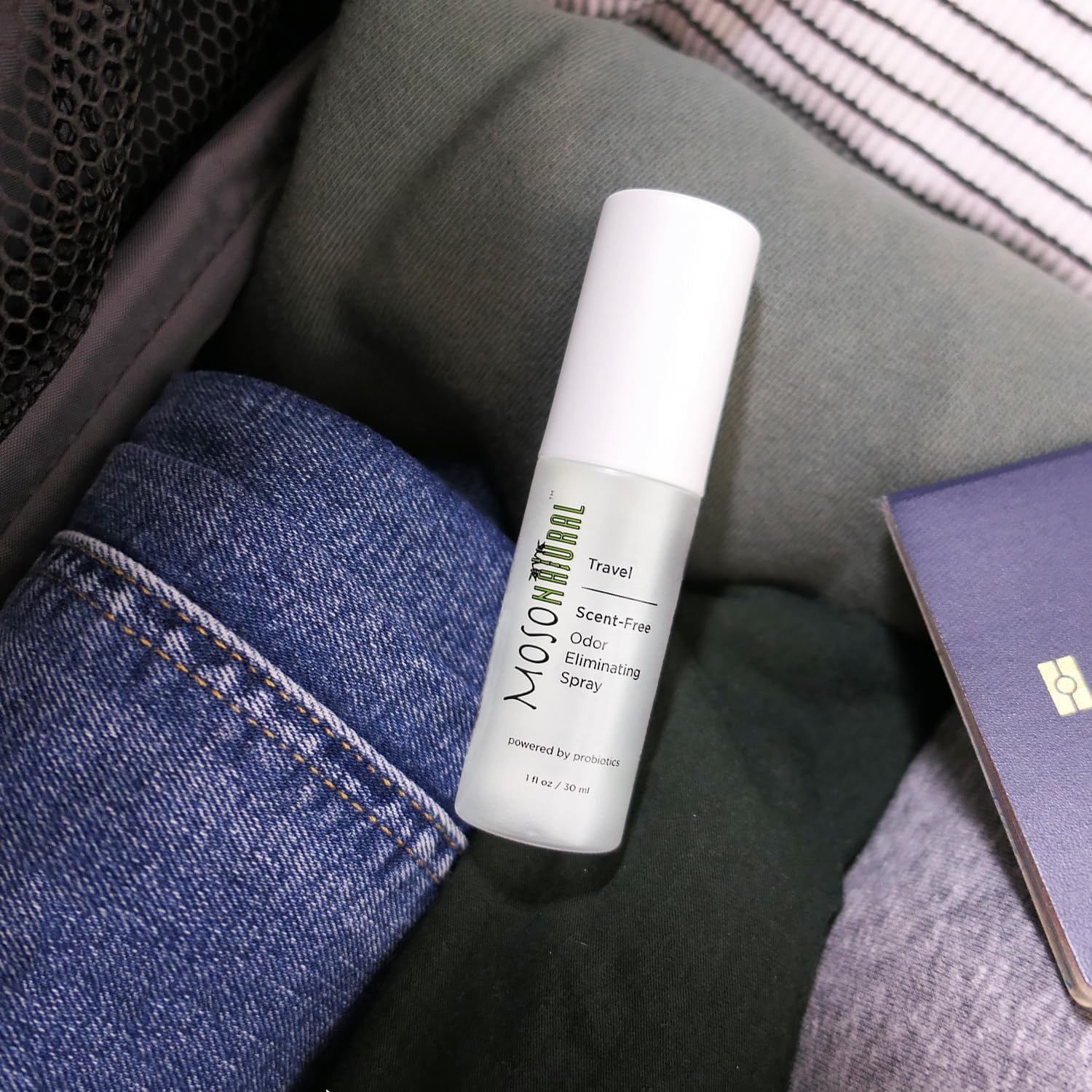 Moso Natural Scent-Free Travel Size Air Freshener Spray (3 Pack) An Unscented Travel-Size Odor Eliminator. 30ml