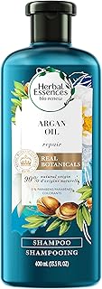 Herbal Essences Argan Oil Paraben Free Shampoo, Hair Repair, 13.5 fl oz, with Certified Camellia Oil and Aloe Vera, For All Hair Types, Especially Damaged Hair